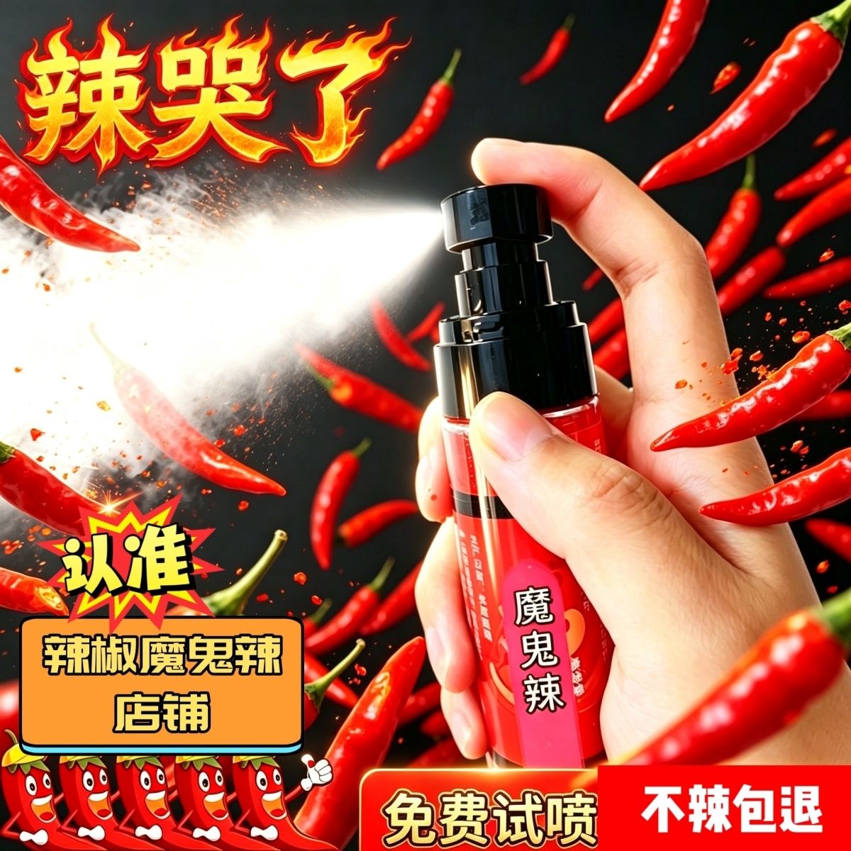 水溶性辣椒精高纯度食用特辣神器魔鬼辣喷无色透明防漏浓缩爆辣