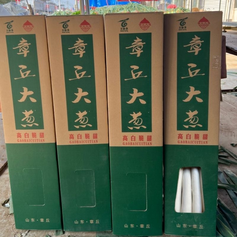 山东特级女郎山章丘大葱脆甜高白新鲜蔬菜葱蘸酱礼盒产地包邮