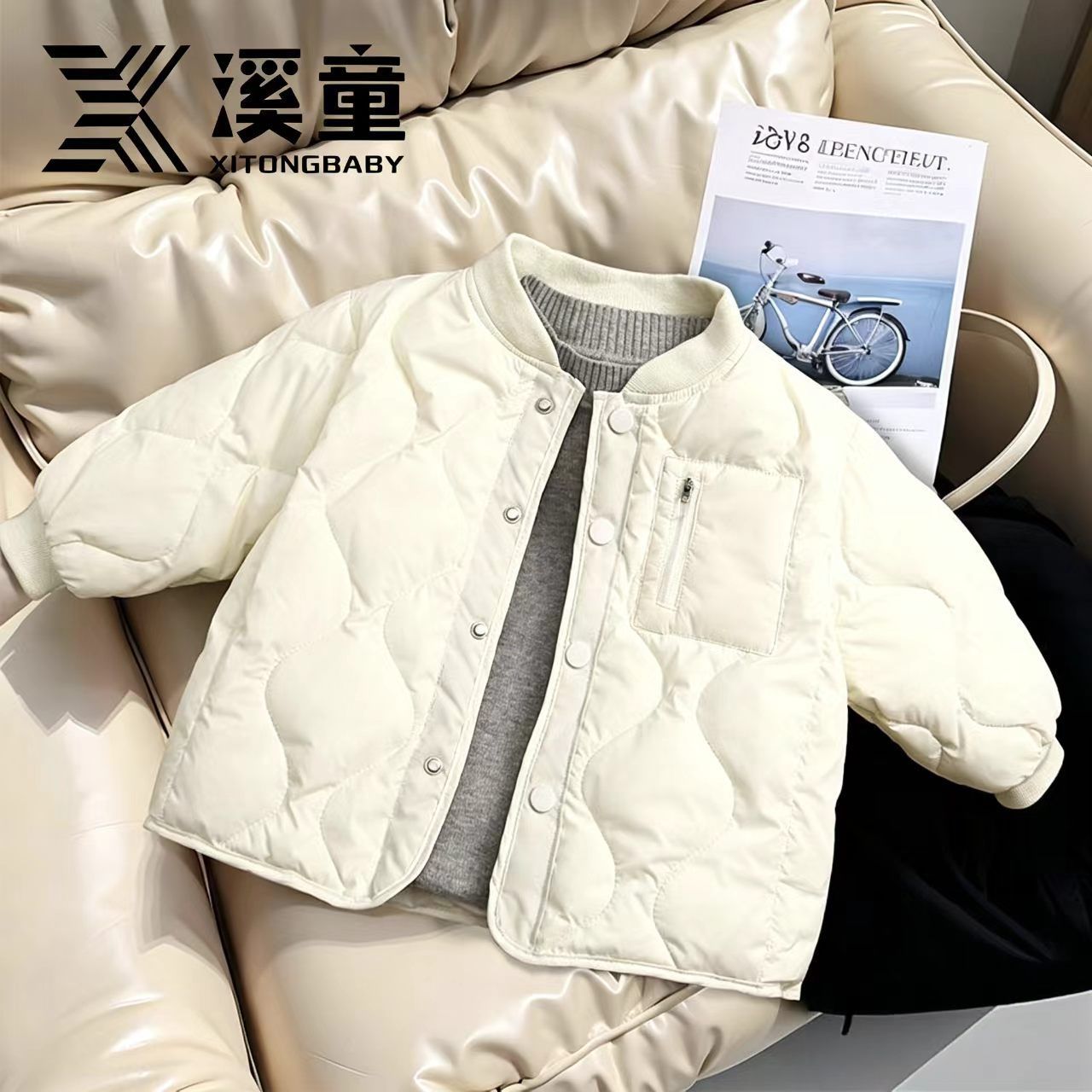 【溪童】2026新款棒球服男女童韩版棉服外套儿童春秋冬季时尚保暖冬装
