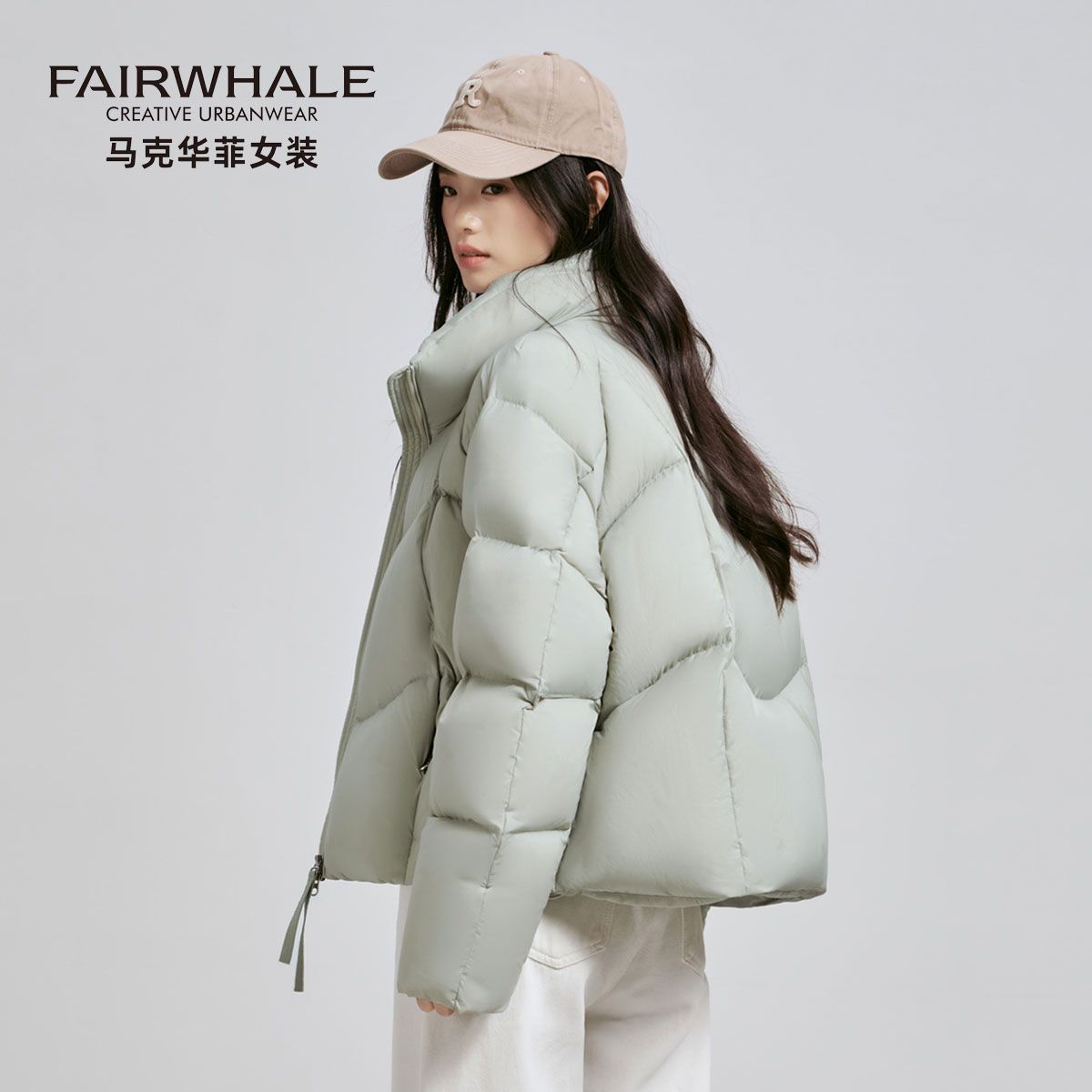 【马克华菲】短款立领面包羽绒服女冬季2026新款防风抗寒时尚加厚外套