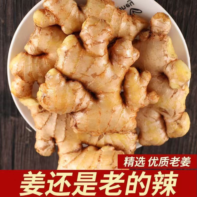 正宗云南小黄姜无泥姜风干姜大块姜老姜月子生姜整箱黄姜批发新鲜