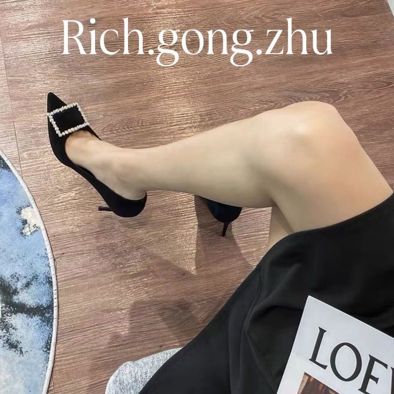 网红性感高跟鞋女尖头2026年新款夏天配裙子气质高雅法式单鞋浅口