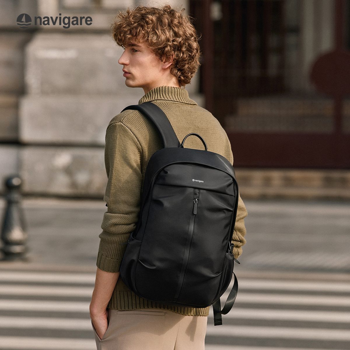 【Navigare】意大利小帆船双肩包学生时尚商务简约通勤旅行电脑背包