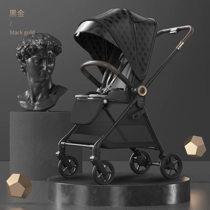 hagaday哈卡达S306碳纤维轻便折叠婴儿车高景观可坐可躺儿童推车