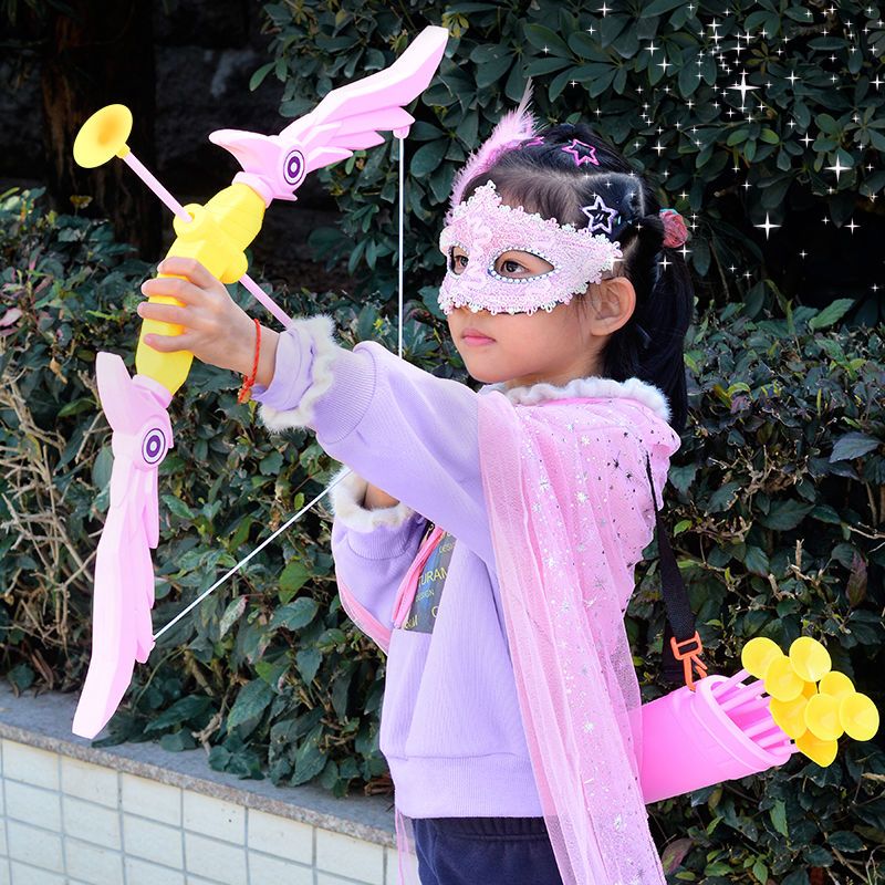 儿童弓箭玩具射箭套装箭筒箭靶射击室内男运动箭支吸盘箭头幼儿园