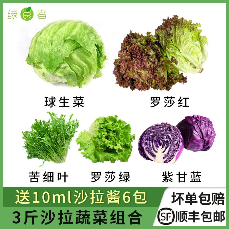 新鲜蔬菜沙拉套餐 混合蔬菜健身轻食 非即食蔬菜色拉包邮
