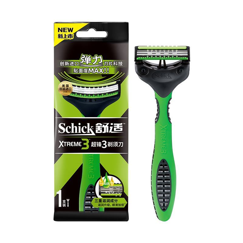 【Schick】舒适超锋3剃须刀男士手动去胡须胡子刮脸刀进口刀片刮胡刀
