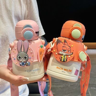 【迪士尼】疯狂动物城保温杯儿童男孩小学生上学专用水杯子新款水壶