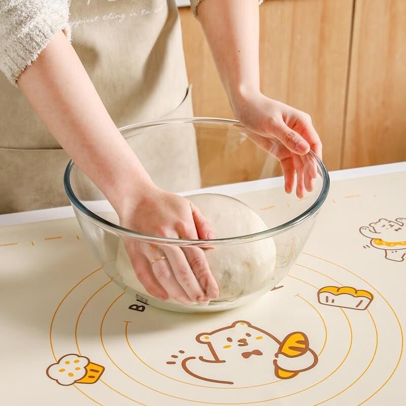 加厚大号玻璃和面盆家用厨房打蛋拌馅包饺子大容量汤碗泡面沙拉碗