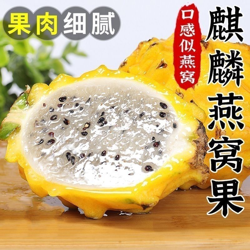 【顺丰包邮】麒麟燕窝果新鲜热带水果稀有黄色火龙果当季批发包邮