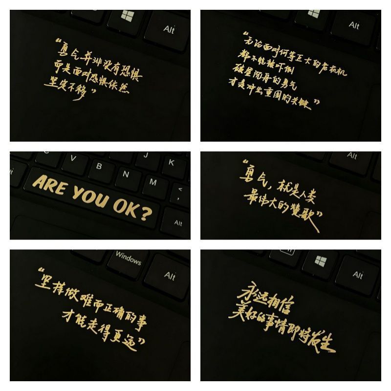 雷总雷军演讲励志语录AREYOUOK电脑手机平板装饰笔记本个性小贴纸