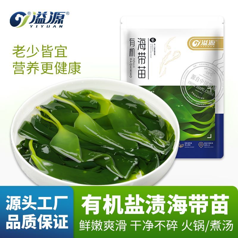【溢源】有机250g海带苗盐渍嫩苗新鲜0脂肪凉拌火锅非干霞浦食材商用