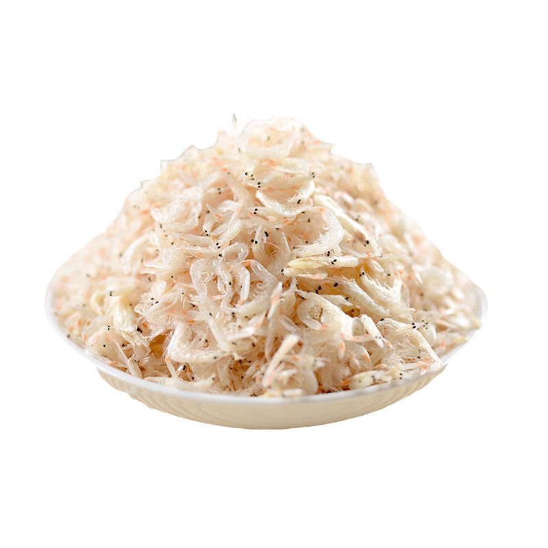 鲜咸虾皮淡干虾皮新鲜天然虾皮海鲜干货虾皮野生虾皮不咸海鲜干货