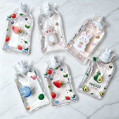 小号透明热水袋暖水袋注水暖手手袋冬季学生卡通迷你可爱暖手袋