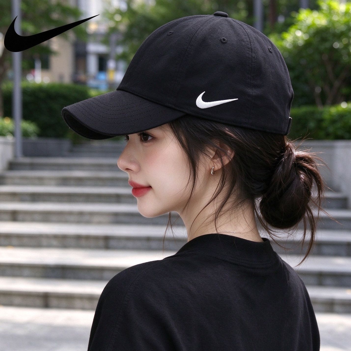 Nike耐克防晒帽子2026年冬季新款黑色鸭舌帽休闲时尚爆款遮阳帽