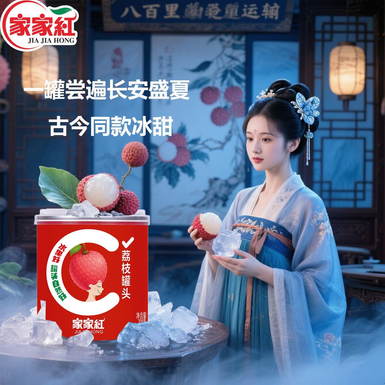 家家红300g荔枝水果糖水罐头网红同款速食即时享