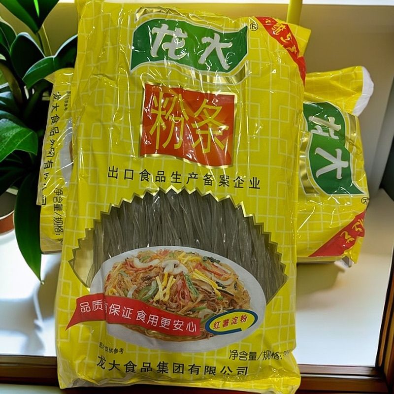 龙大红薯宽粉条500g白菜猪肉炖粉条纯红薯圆粉条炒粉包馅火锅