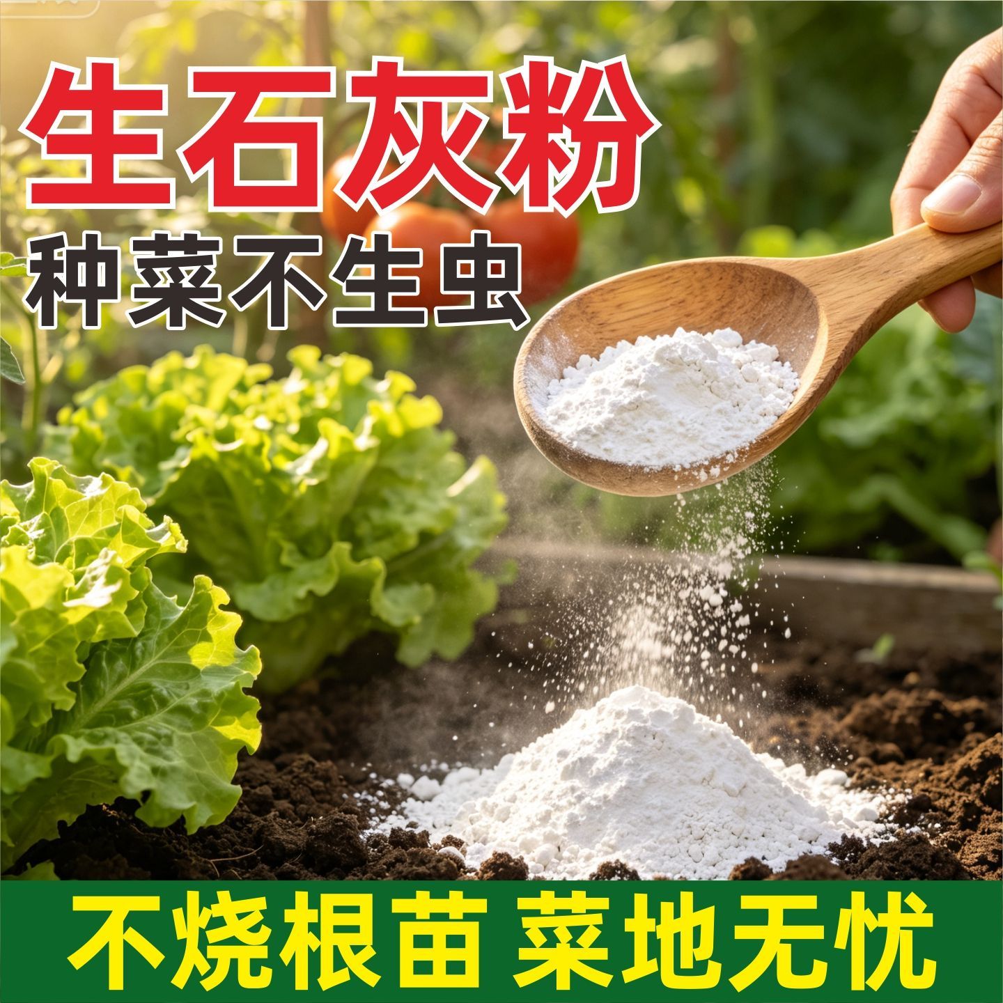 正宗生石灰粉养花种菜通用型养殖杀菌消毒驱虫树木涂白剂土壤改良