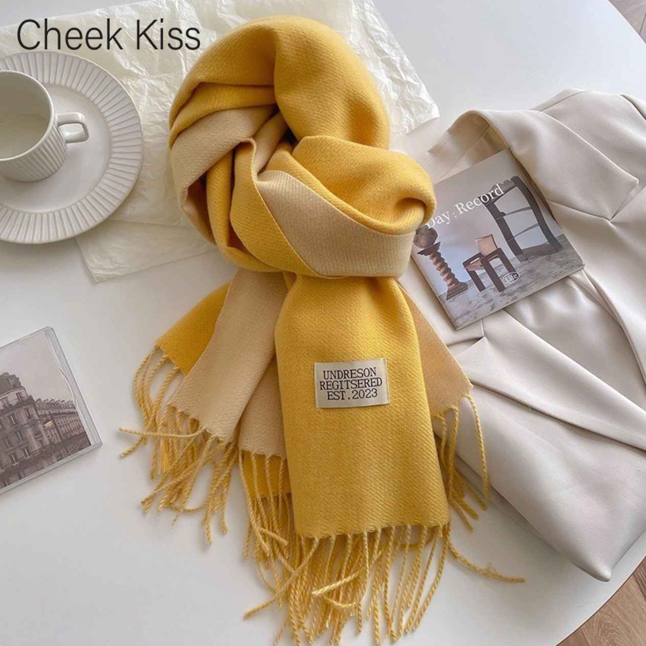 Cheekkiss官方店围巾女秋冬季百搭保暖披肩生日礼物送女友送老婆