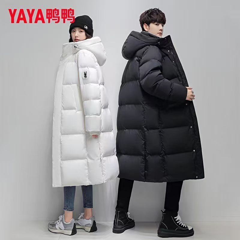 【鸭鸭】冬季新款男款羽绒服长款加厚情侣款潮流保暖外套高档
