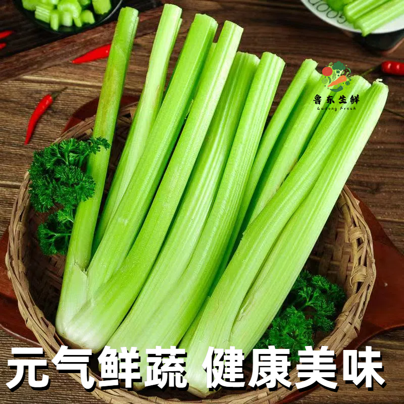 【寿光】正宗榨汁西芹新鲜水果西芹去叶香芹当季农家蔬菜榨汁低卡