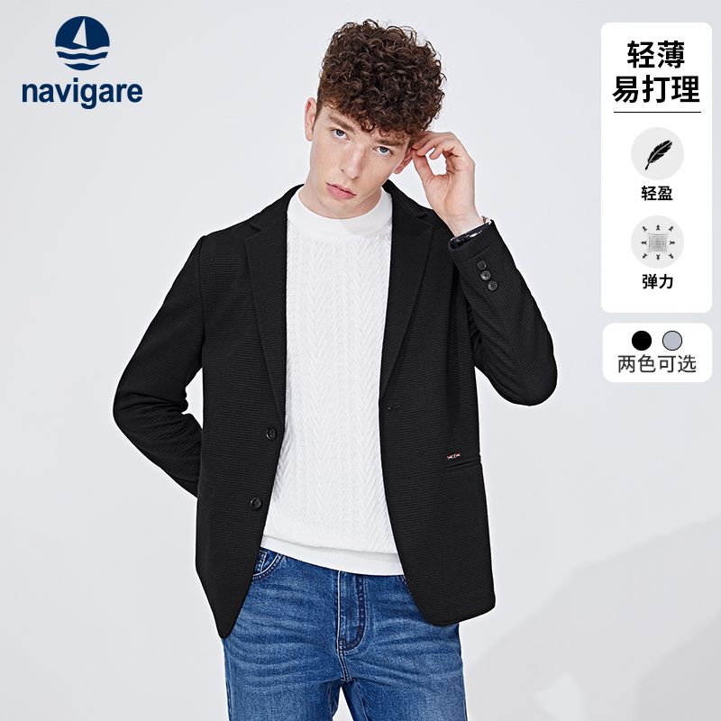 【Navigare】意大利小帆船秋季新款休闲西装男士高级感商务西服外套
