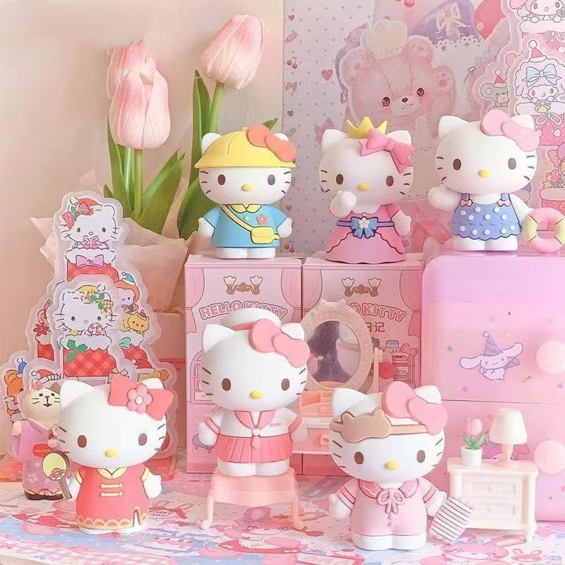 换装日记HelloKitty系列公仔摆件学生可爱潮流礼物手办玩具