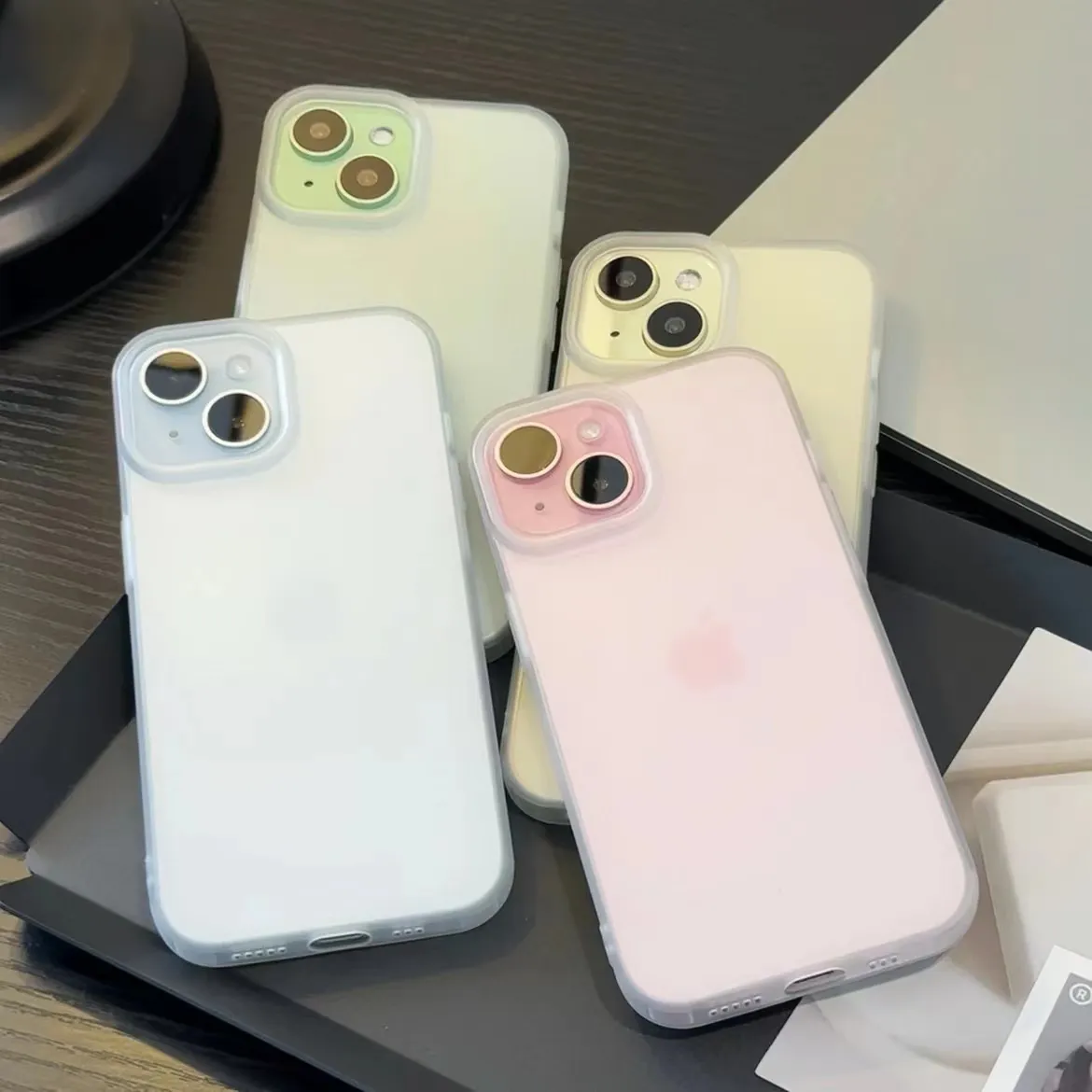 冰透明超薄高级感iPhone15苹果卡通手机壳14promax软胶13pro透明x
