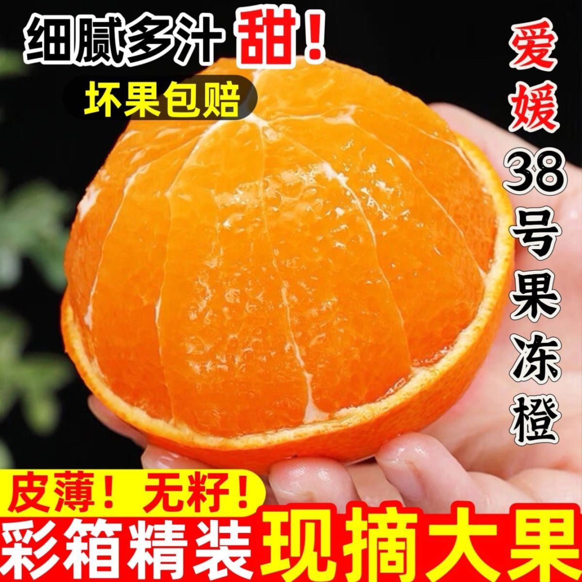 正宗四川爱媛38号果冻橙薄皮手剥橙子柑橘应季新鲜孕妇水果