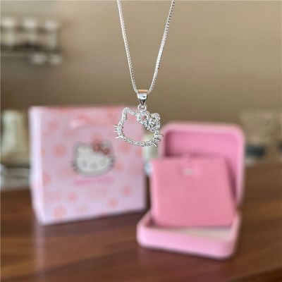 冷淡高级设计生日礼物Kitty项链甜美可爱吊坠锁骨链送闺蜜小众
