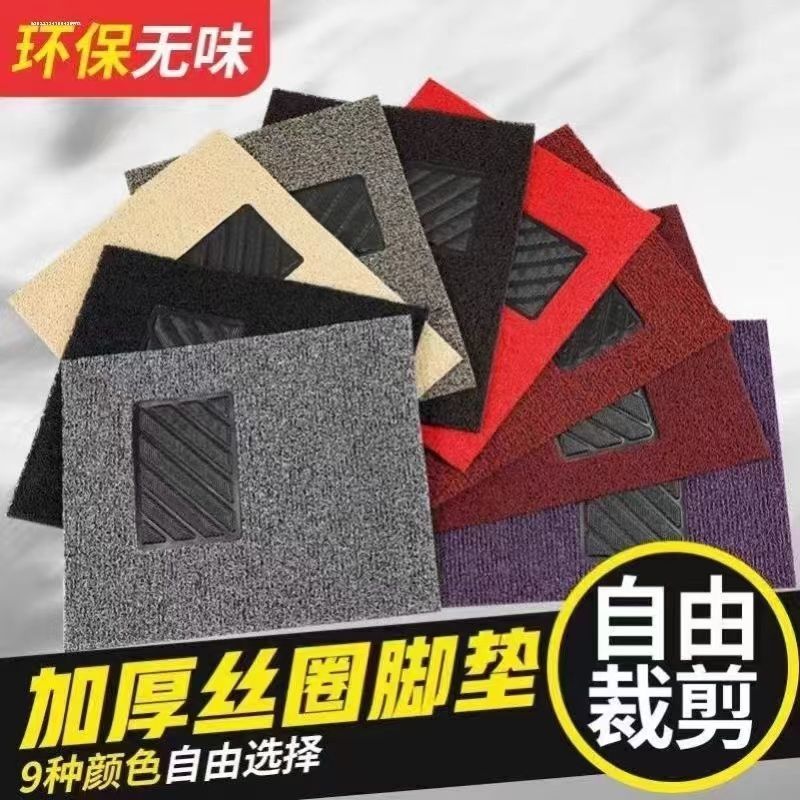 通用汽车丝圈脚垫易清洗可裁剪四季通用地毯单片主驾驶防水车垫子