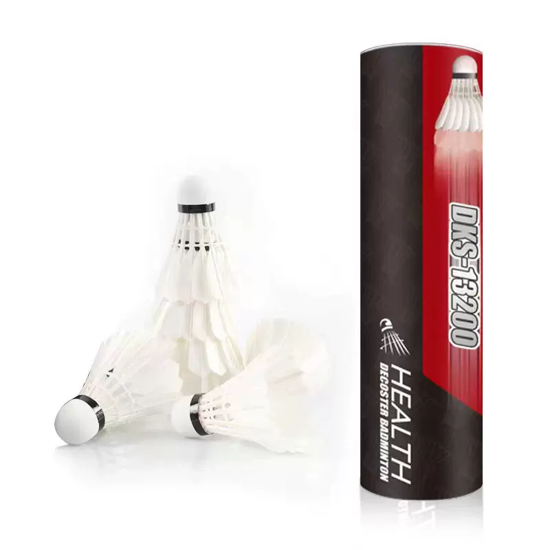 迪科斯羽毛球耐打王正品不易打烂鹅毛比赛套装训练用球3/6/12只装
