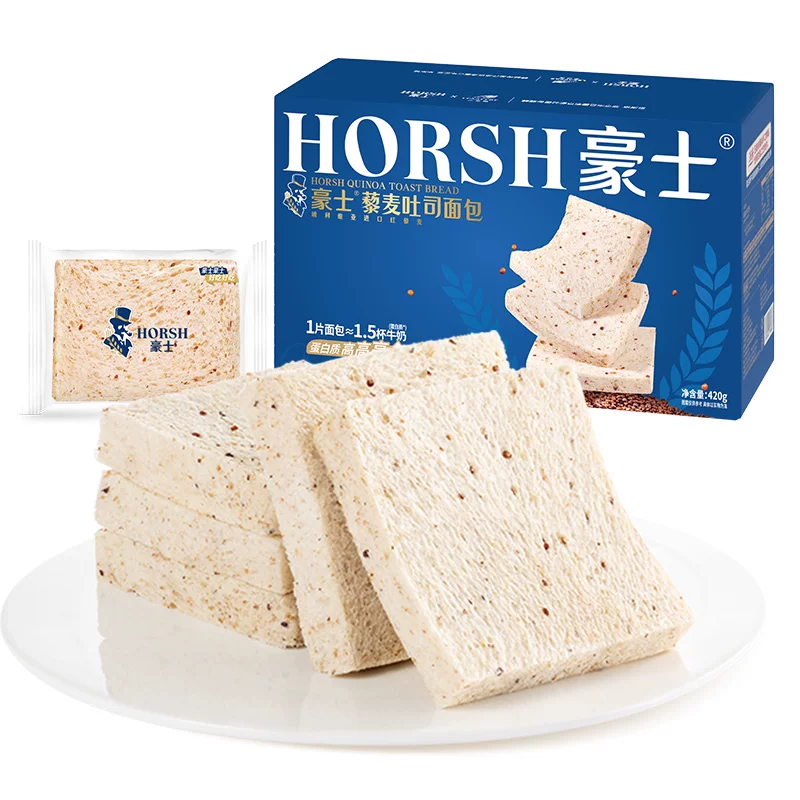 【檀健次同款】豪士藜麦吐司全麦面包手撕健康整箱早餐速食零食品