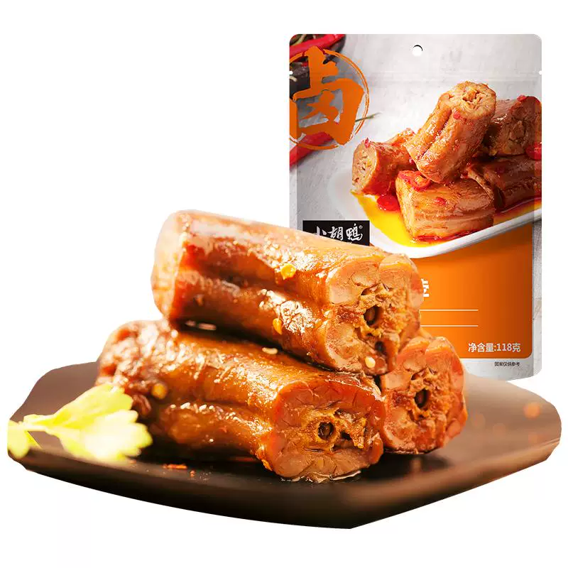 小胡鸭真空包装鸭脖子香辣味250g零食小吃休闲食品即食下酒菜宵夜