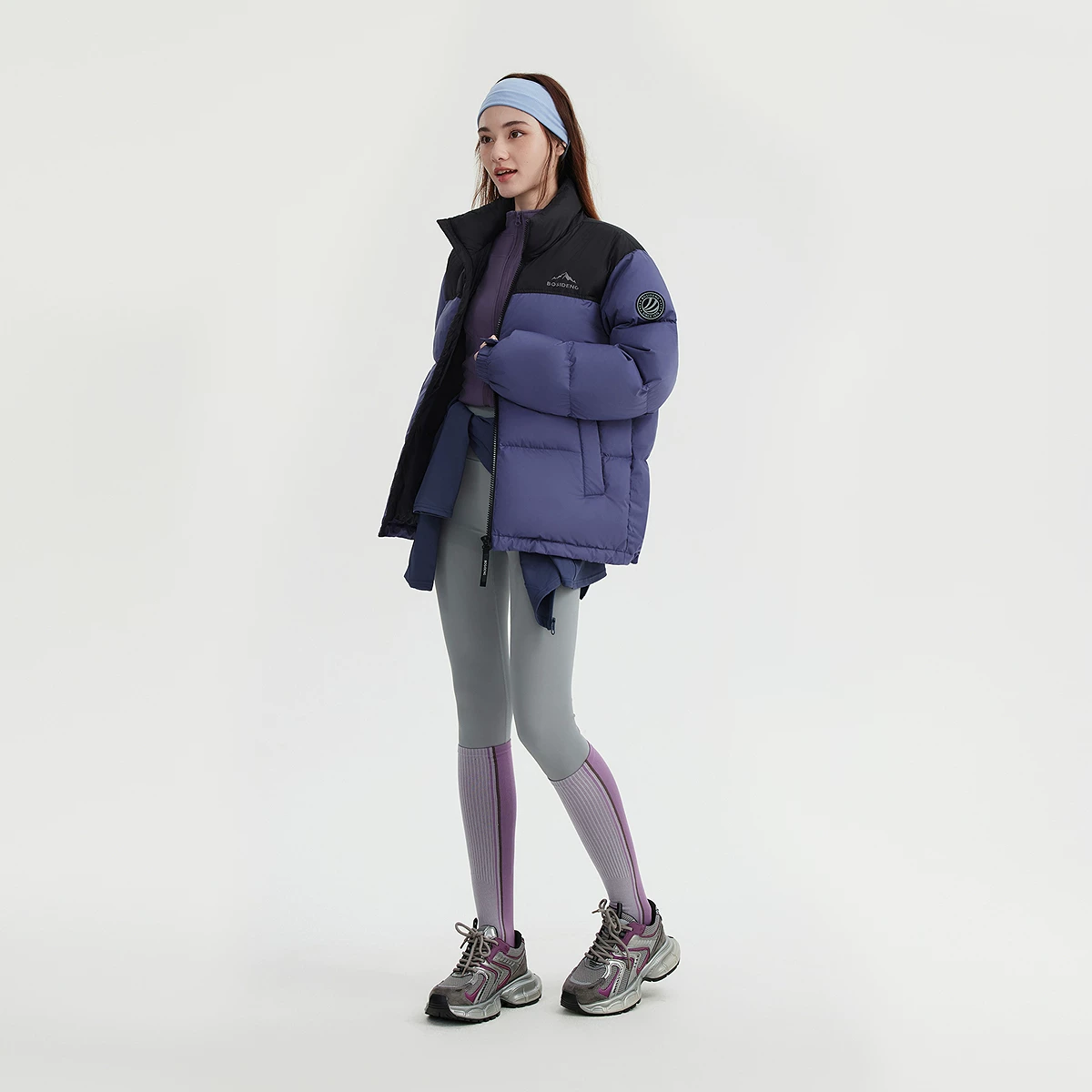 波司登新款羽绒服女男情侣款时尚运动百搭加厚保暖立领面包服