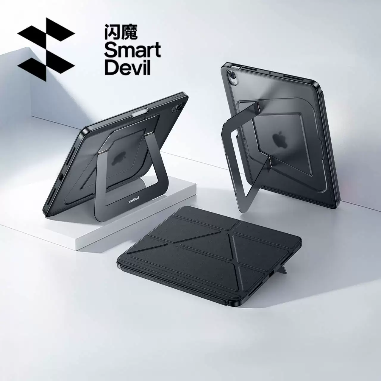 闪魔2026新款iPadAir8支架壳Pro支点壳mini6适用苹果平板12.9保护套13寸轻薄7防弯4带笔槽10全包支点亚克力