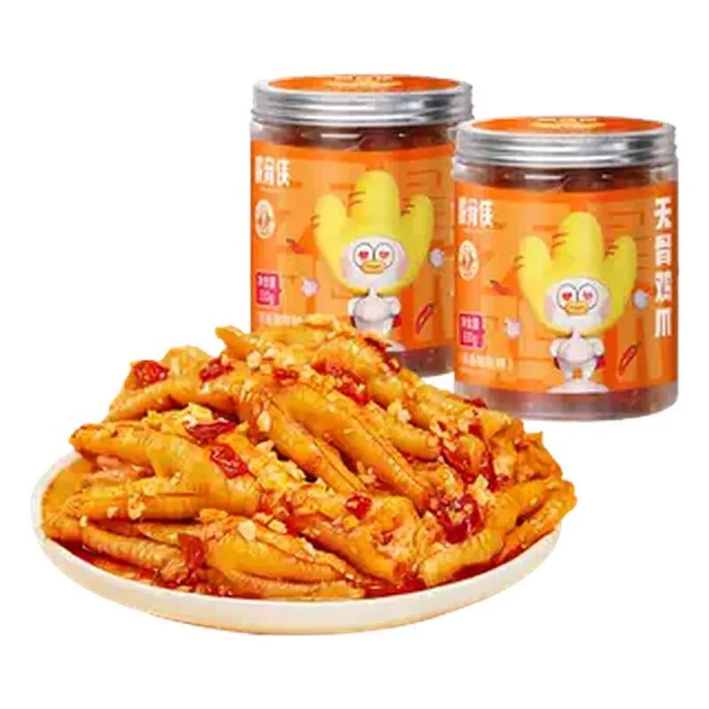 脱骨侠无骨鸡爪柠檬酸辣330g*3罐去骨凤爪卤零食鸡肉小吃解馋凉菜