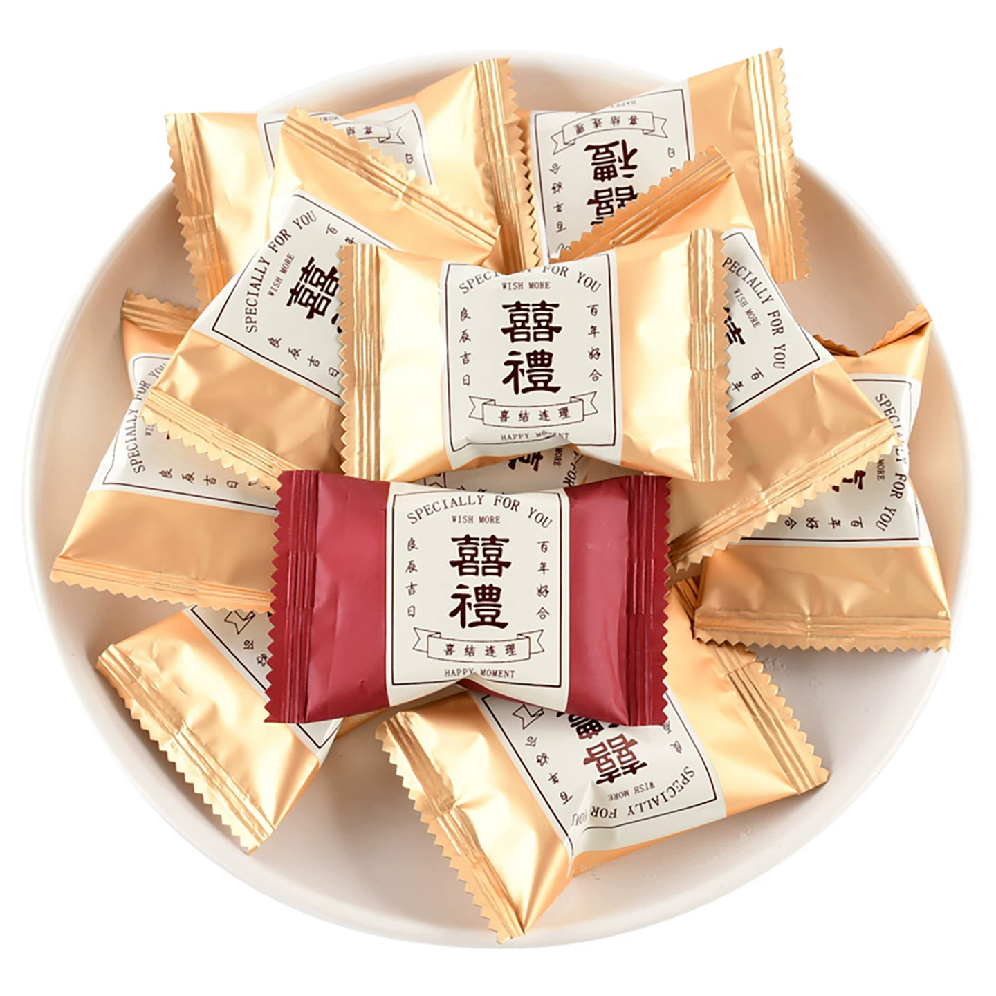 龙客代餐雪花酥喜糖批发结婚庆婚礼饼干牛轧糖沙琪玛零食品小吃