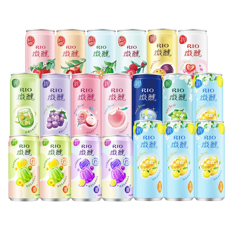 【田曦薇同款】RIO锐澳预调鸡尾酒低度果酒微醺250ml330ml20罐