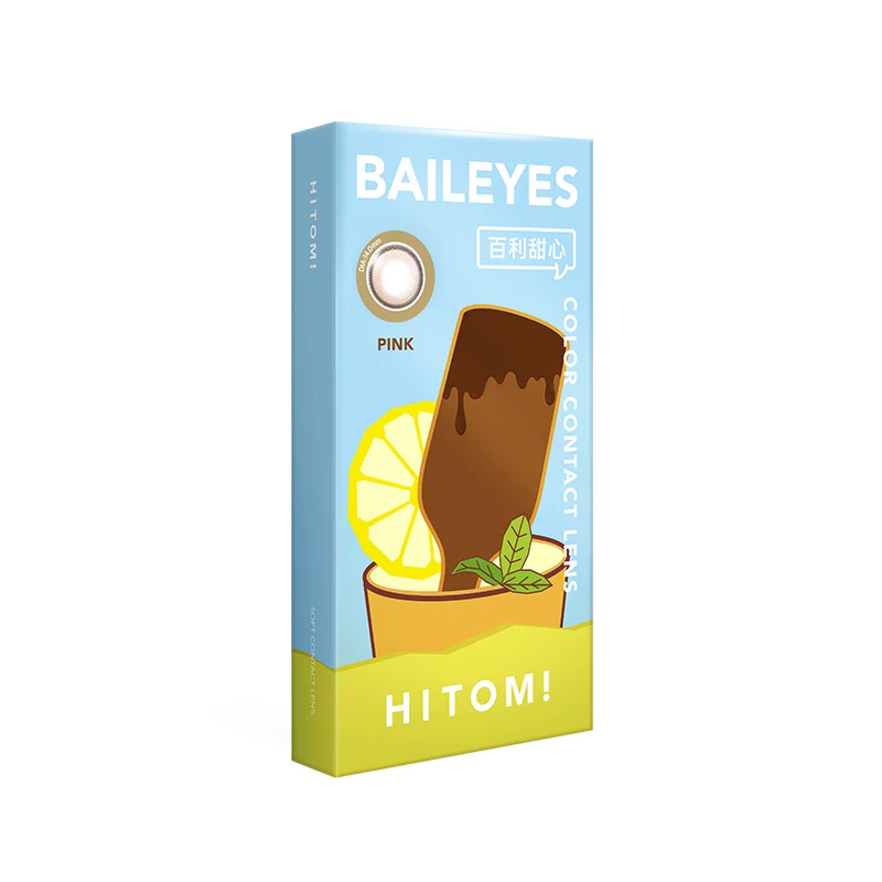 HITOMI希多蜜美瞳半年抛自然混血大小直径隐形近视眼镜1片装
