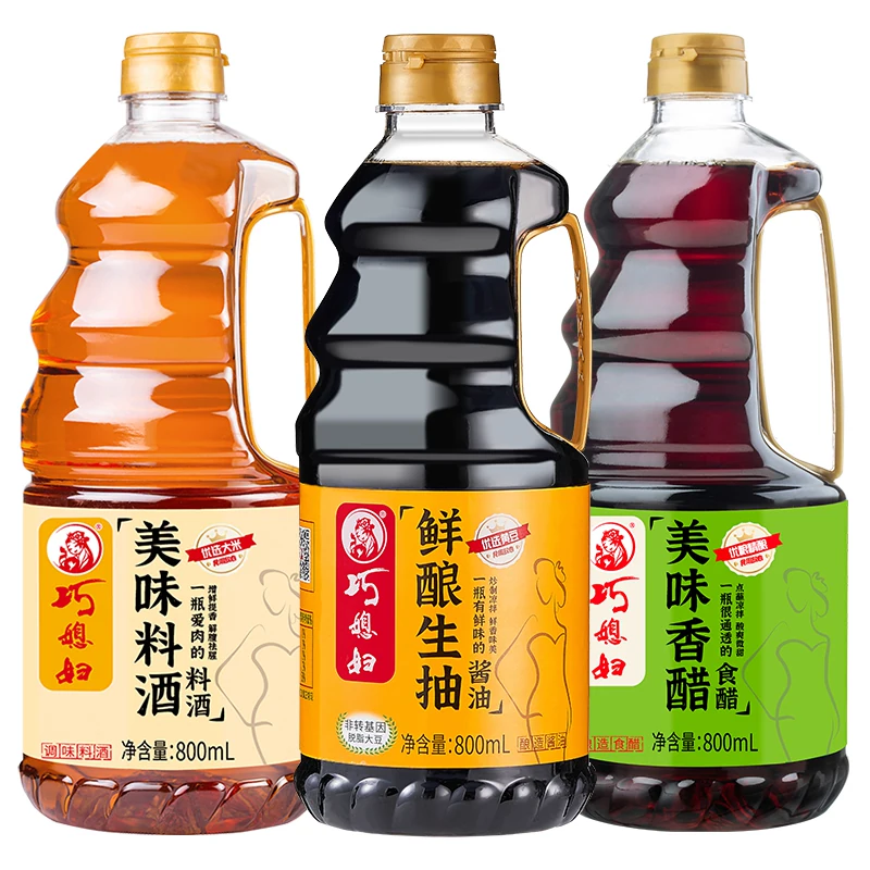 巧媳妇鲜酿生抽酿造酱油料酒陈醋米醋家用调味组合官方正品HH