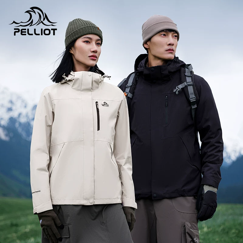 【经典2.0】伯希和山野冲锋衣女三合一户外防风防水登山服外套男