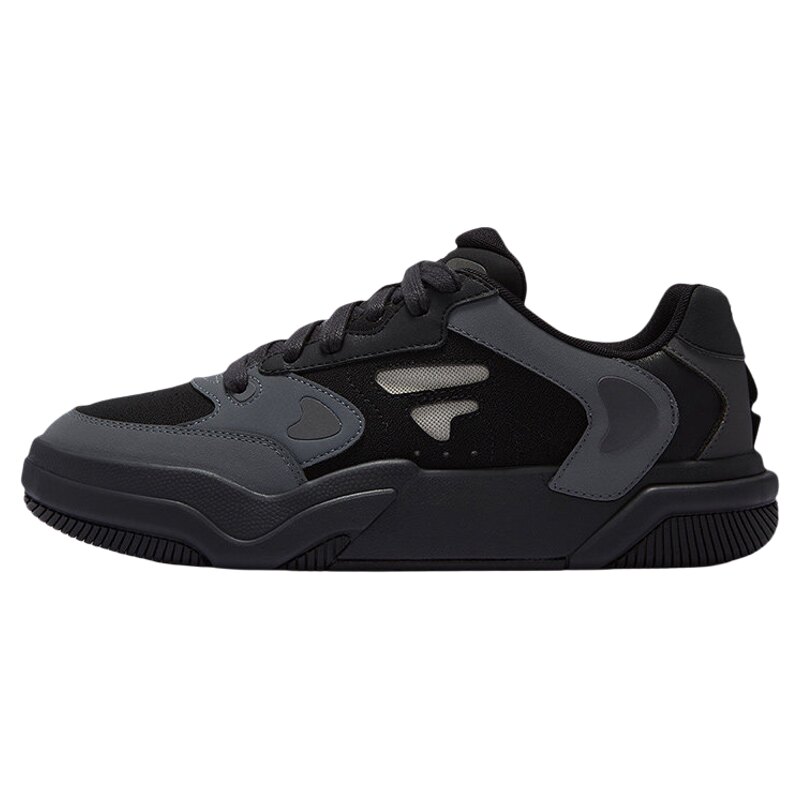 FILA FUSION斐乐潮牌板鞋男鞋秋季黑色新款轻便百搭休闲鞋运动鞋