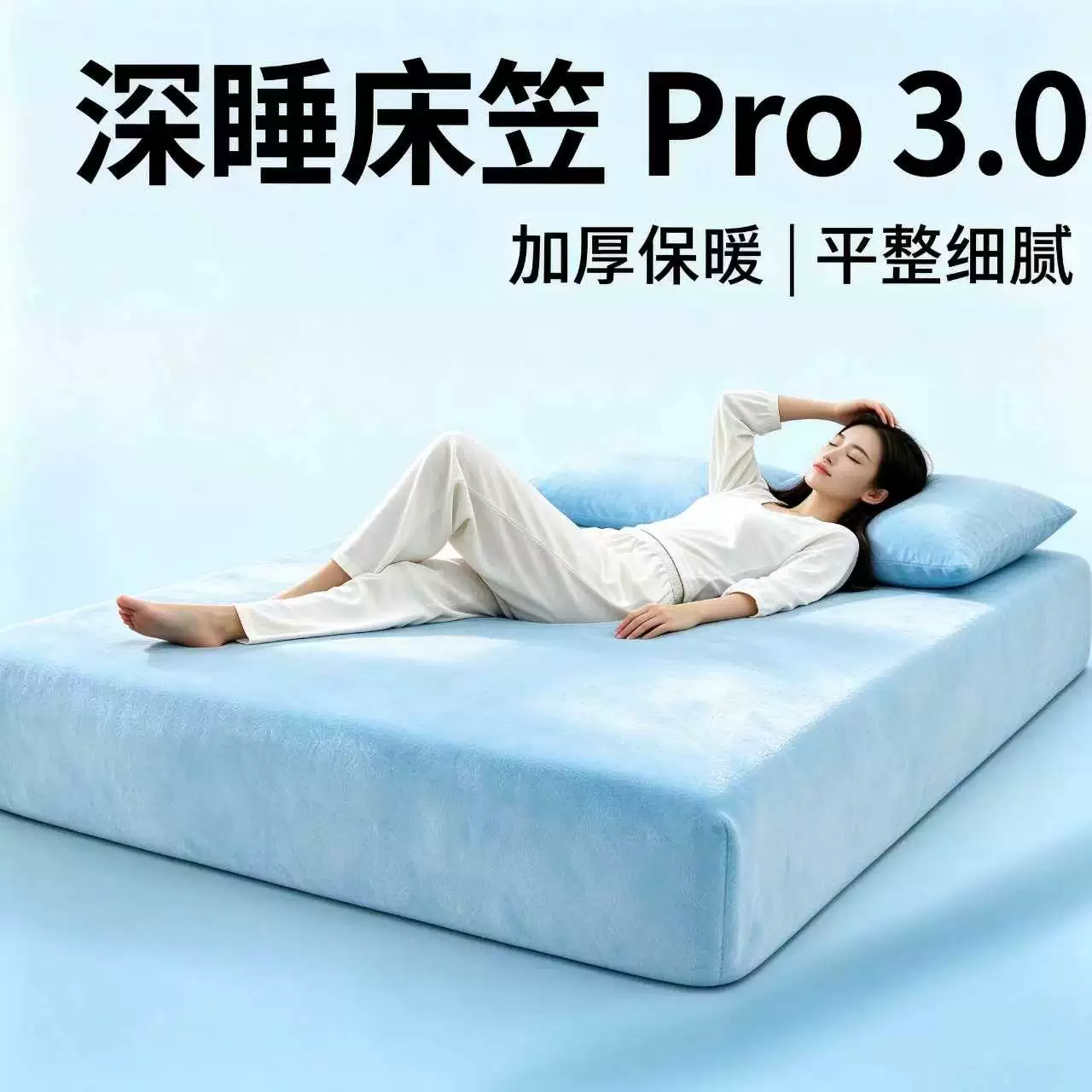 升级款3秒速热牛奶绒超柔床笠席梦思床垫保护罩防尘罩床套单床笠