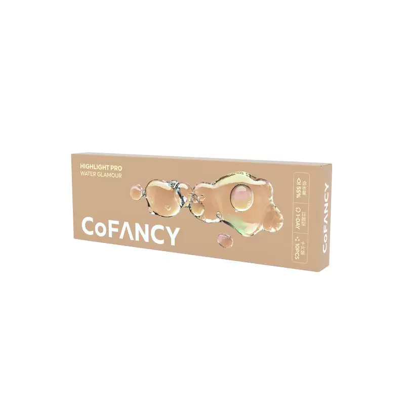 垂重高光！COFANCY可糖日抛10片美瞳彩色隐形眼镜大直径薄荷生巧