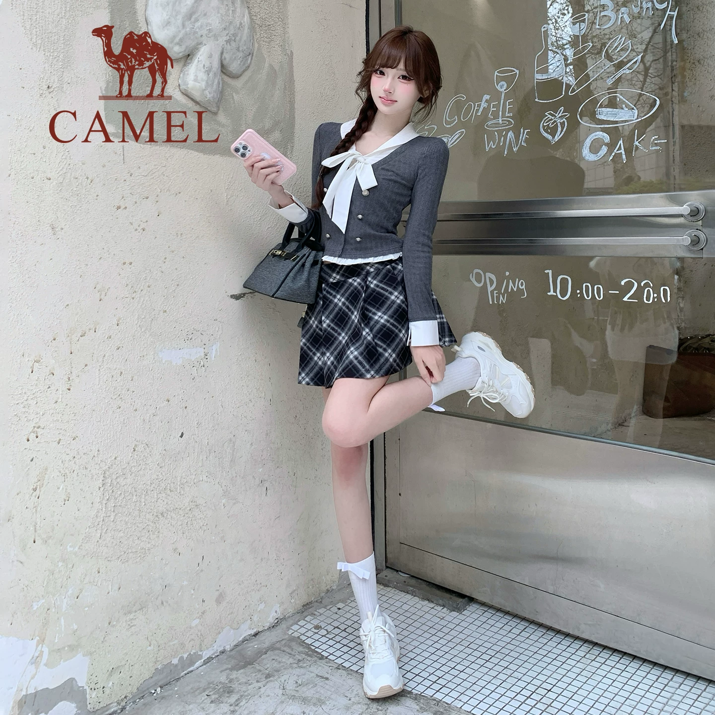 骆驼星海2代运动鞋2026新款休闲鞋慢跑鞋女款透气厚底百搭老爹鞋