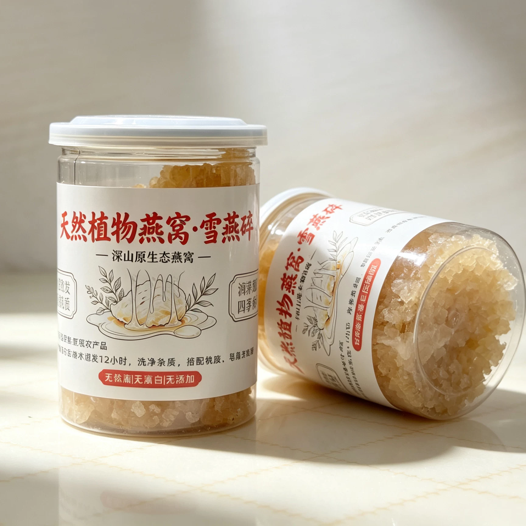天然植物燕窝雪燕碎罐装深山原生态无添加日常滋补营养纯天然