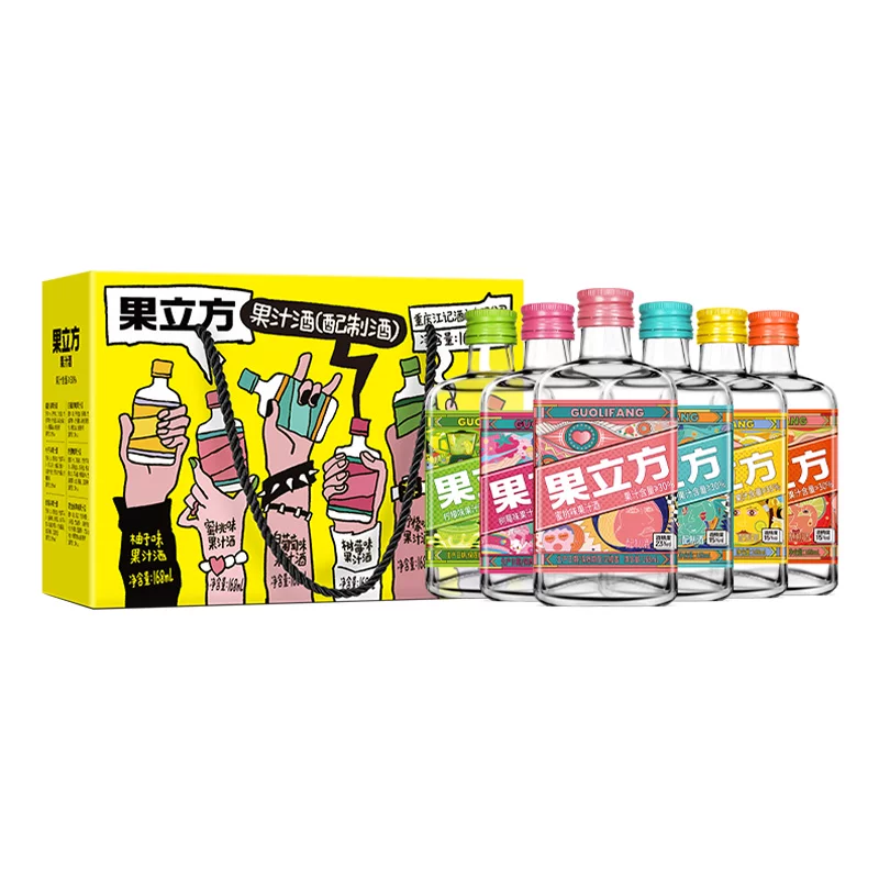 【新品礼盒】江小白果立方168ml*6瓶果酒多口味微醺低度酒调酒