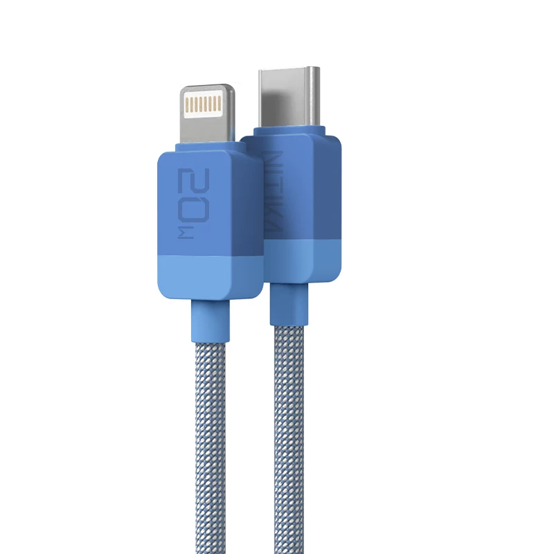 星系源pd充电线适用苹果14iPhone13pro12max11xs8ipad PD20w功率type-c转lightning数据线1米/2米双色编织线