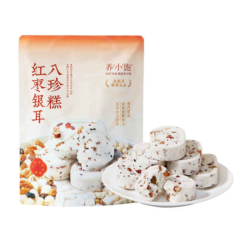 金燕耳山药银耳红枣八珍糕点心芡实茯苓零食早餐休闲糕点达人